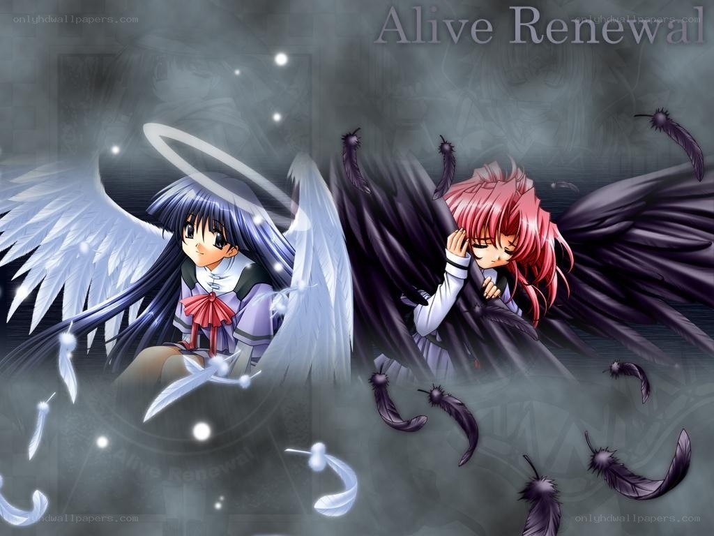 Angel and demon sisters
