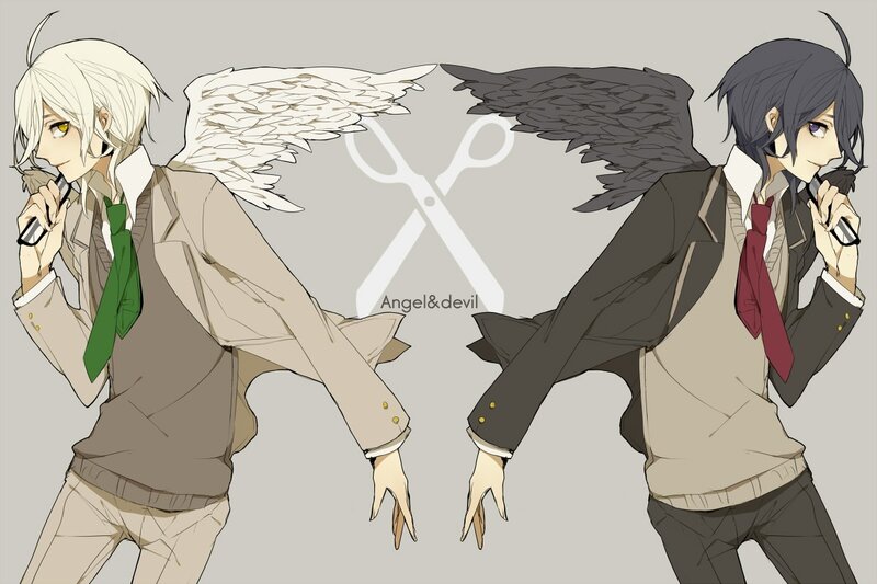 Angel and devil characters