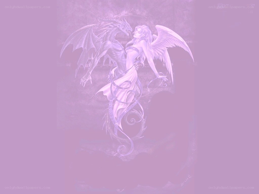 angel and dragon fantasy art