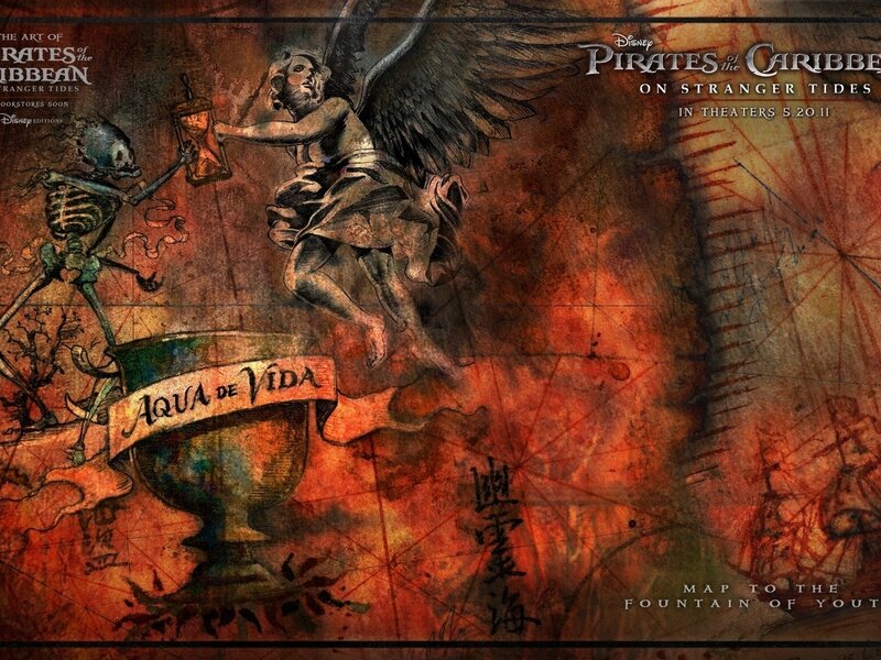 Angel and Skeleton on Map