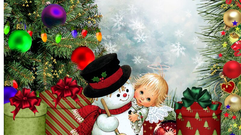 Angel and Snowman