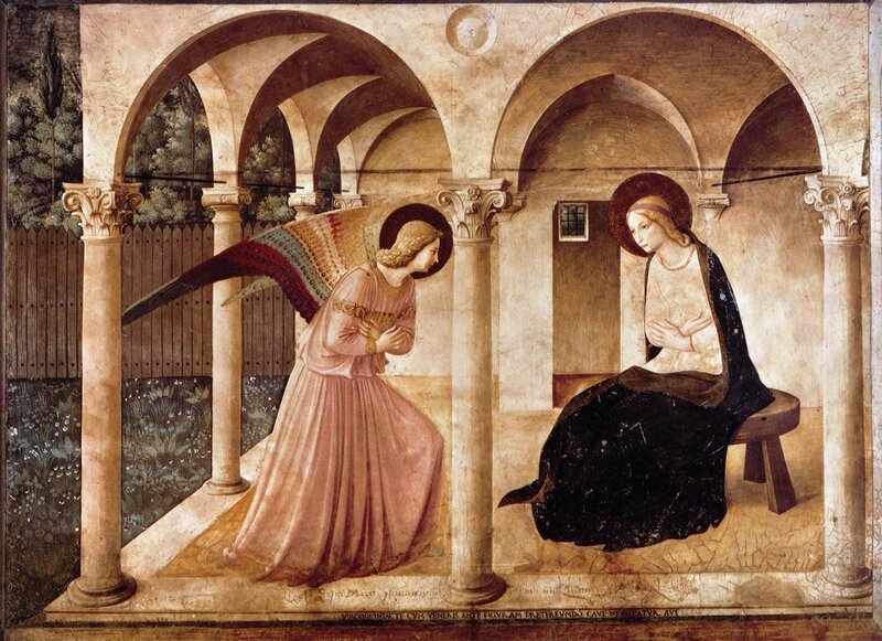 Angel and Virgin Mary