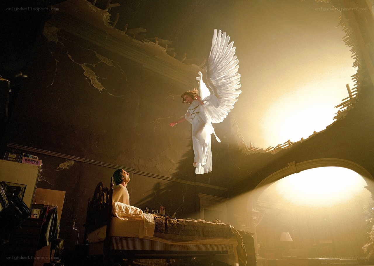 Angel appears in a bedroom