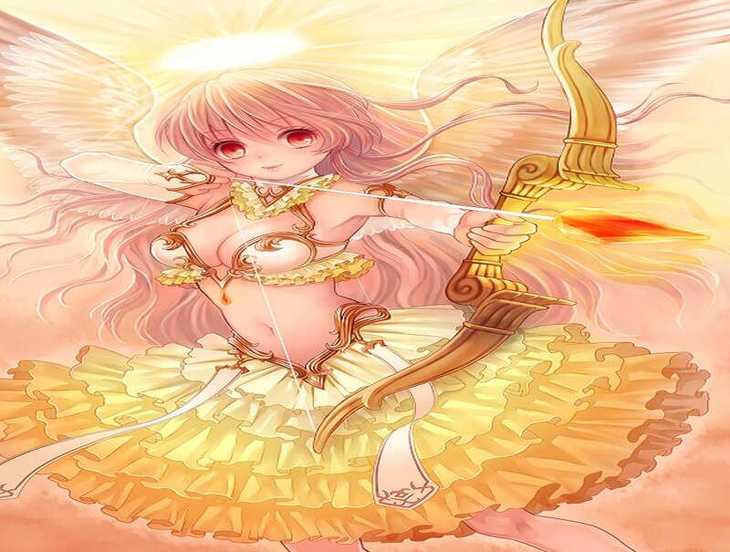 Angel Archer with Bow — Yellow