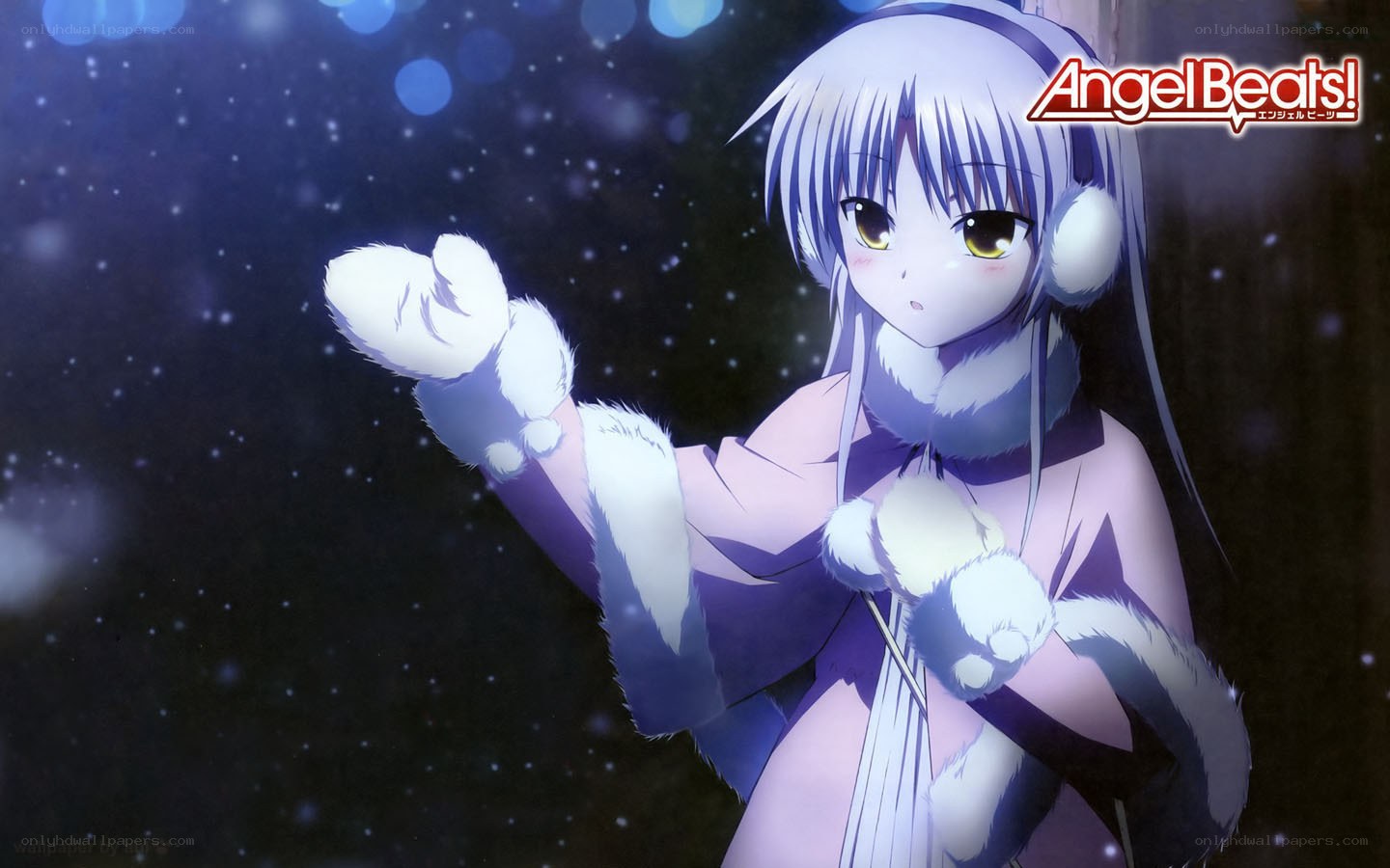 Angel Beats! character in winter