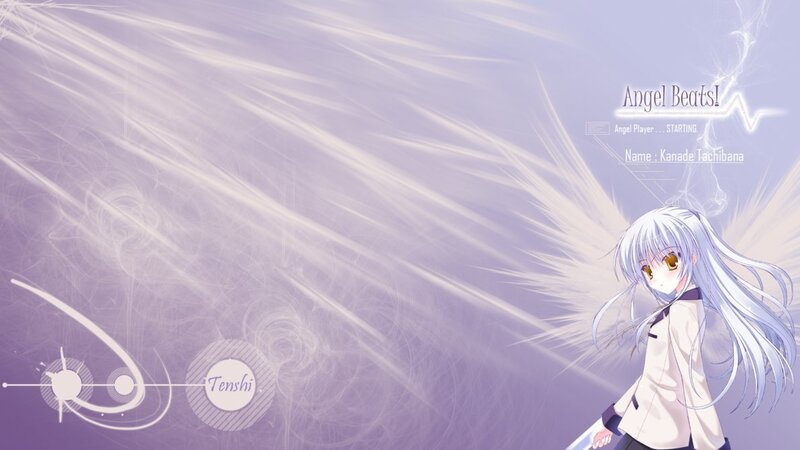 Angel Beats! character screen