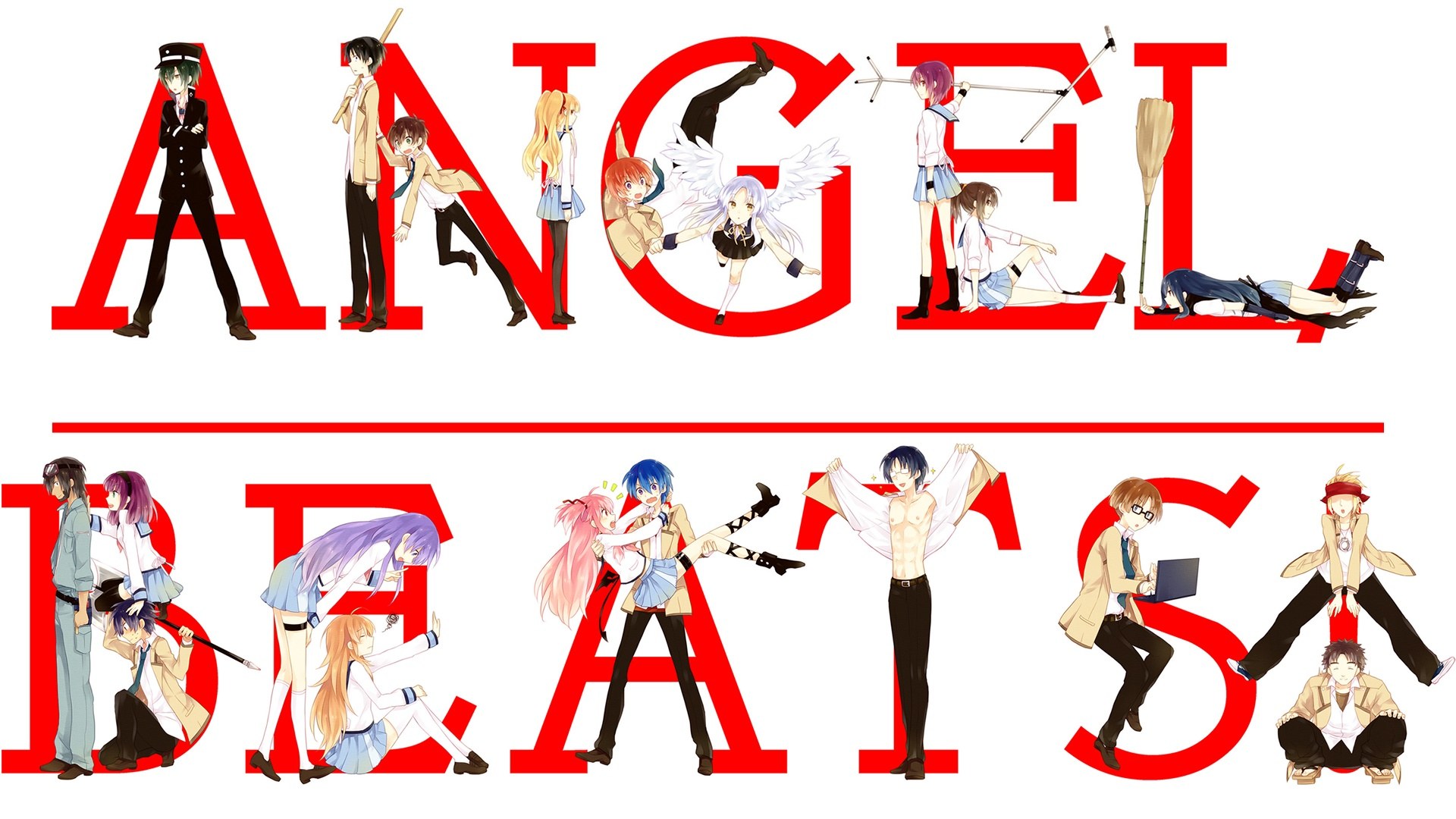 Angel Beats characters art