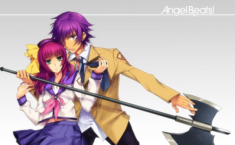 Angel Beats! characters with axe