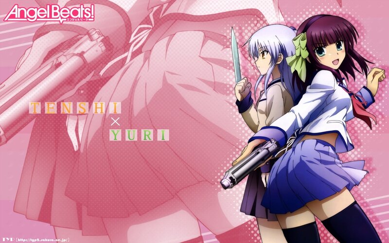 Angel Beats! Tenshi and Yuri