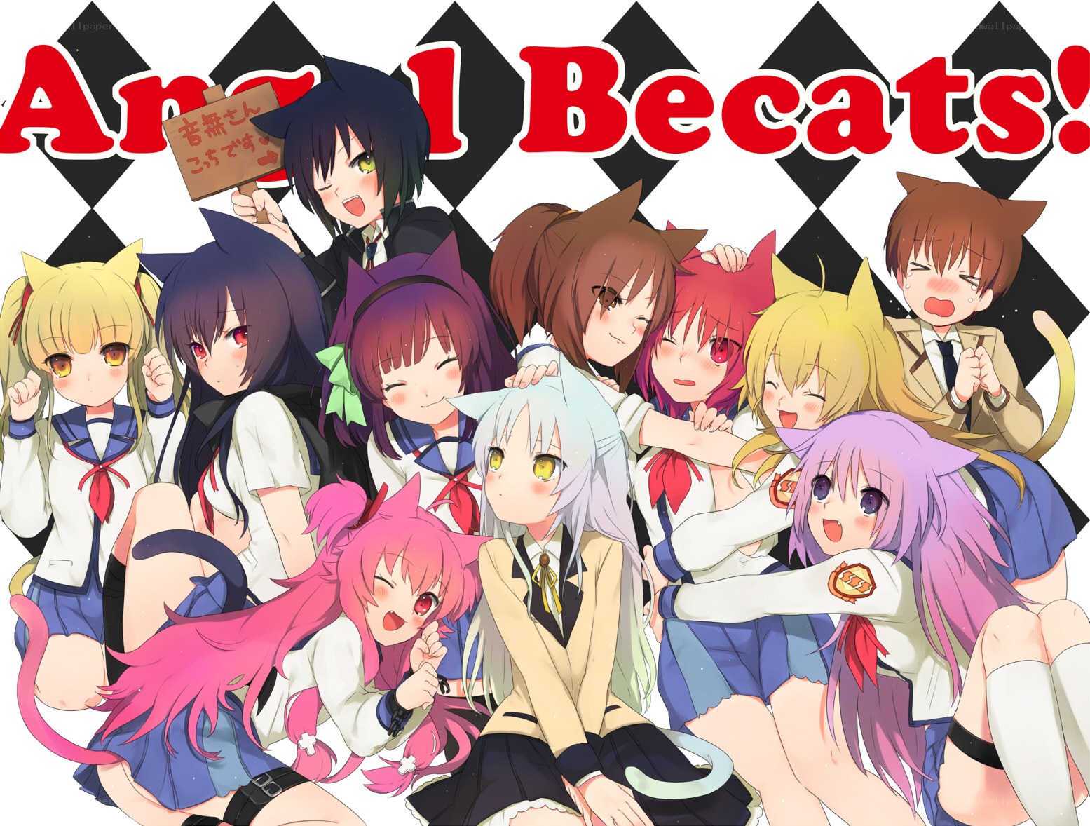 Angel BeCats group art