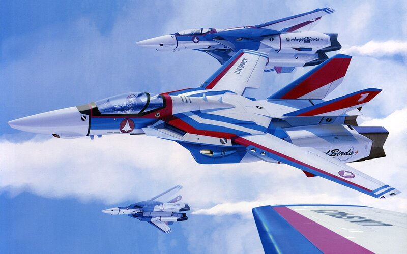 Angel Birds fighter jets in formation