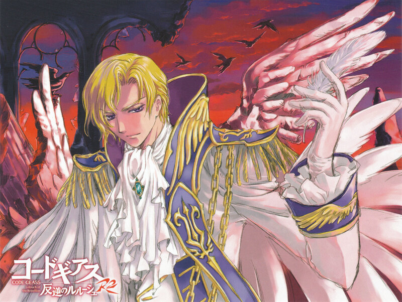 Angel character in dramatic pose