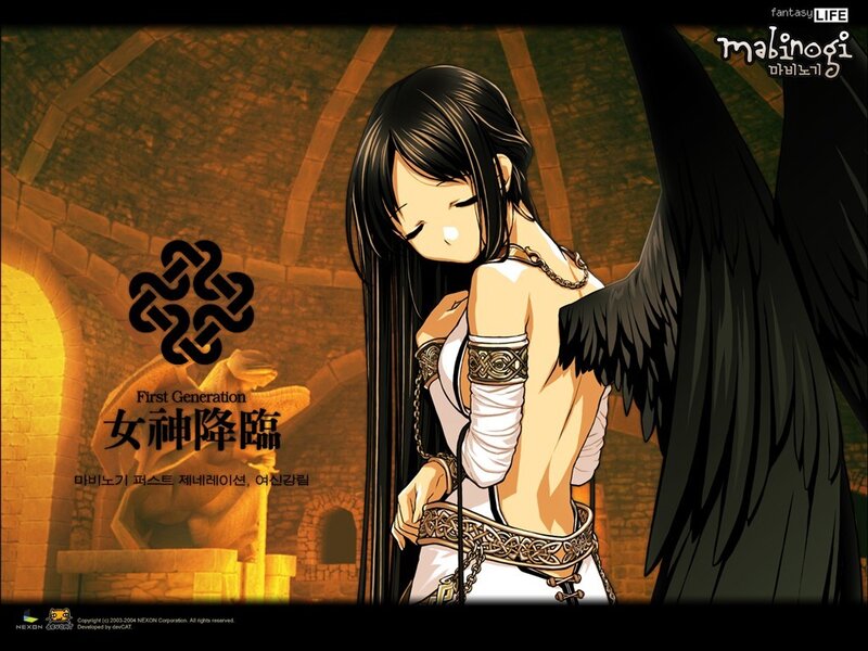 Angel character in dungeon