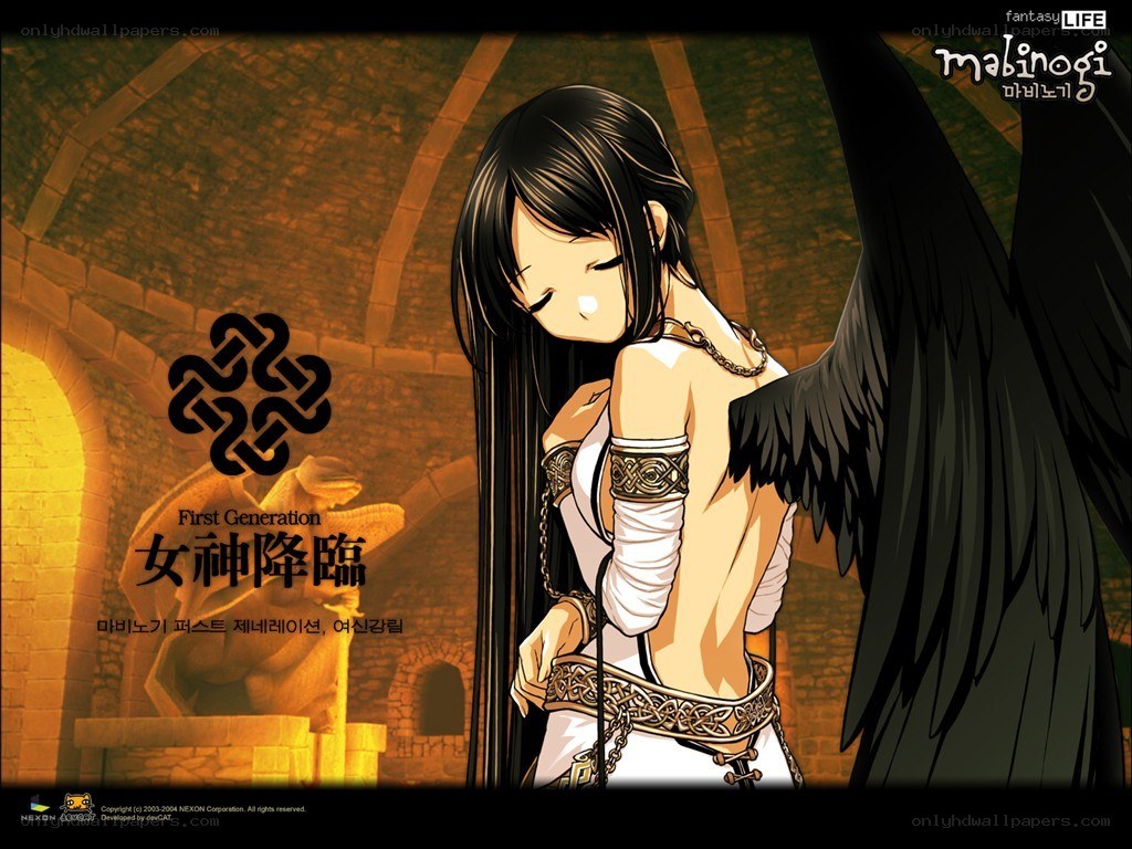 Angel character in dungeon