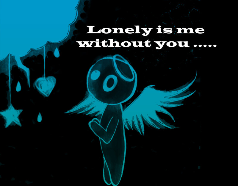 Angel Character with Wings — Blue