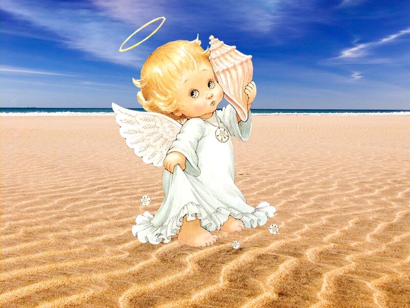Angel Child on Beach