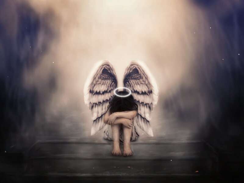 Angel Child Sitting
