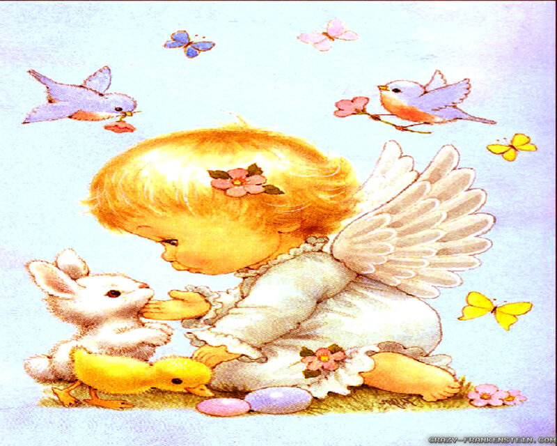 Angel Child with Animals