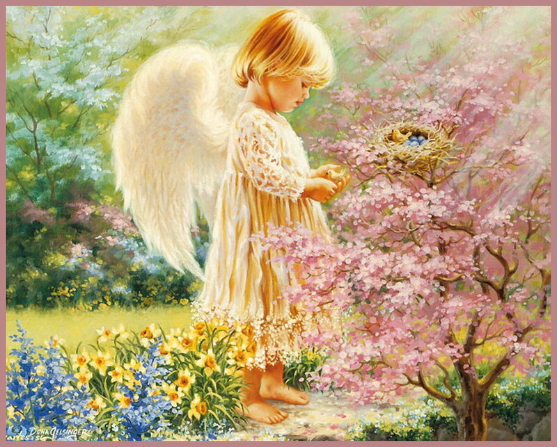 Angel Child with Wings — Pink