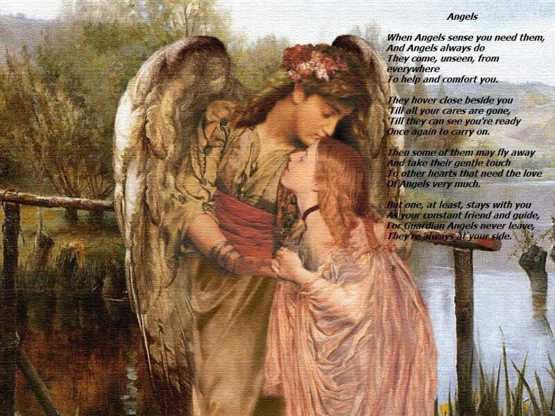 Angel Comforting Woman