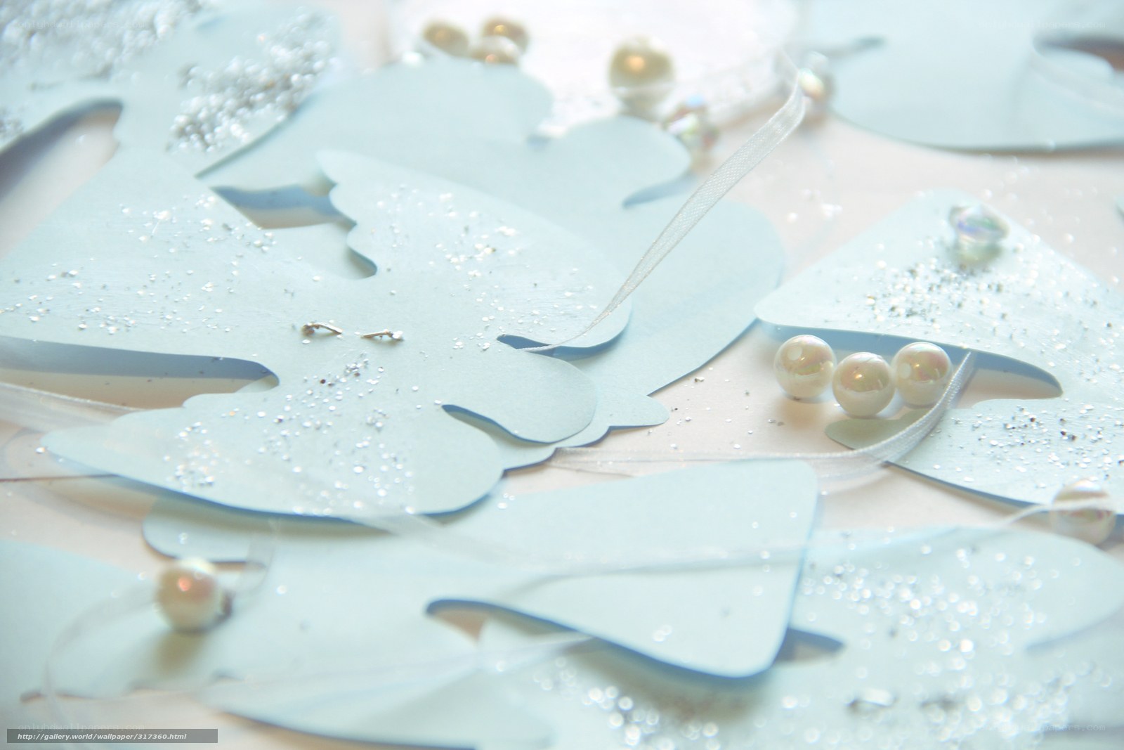 angel cutouts with pearls