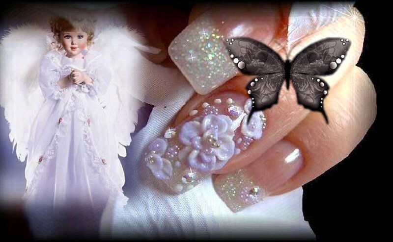 Angel Doll and Manicured Hand