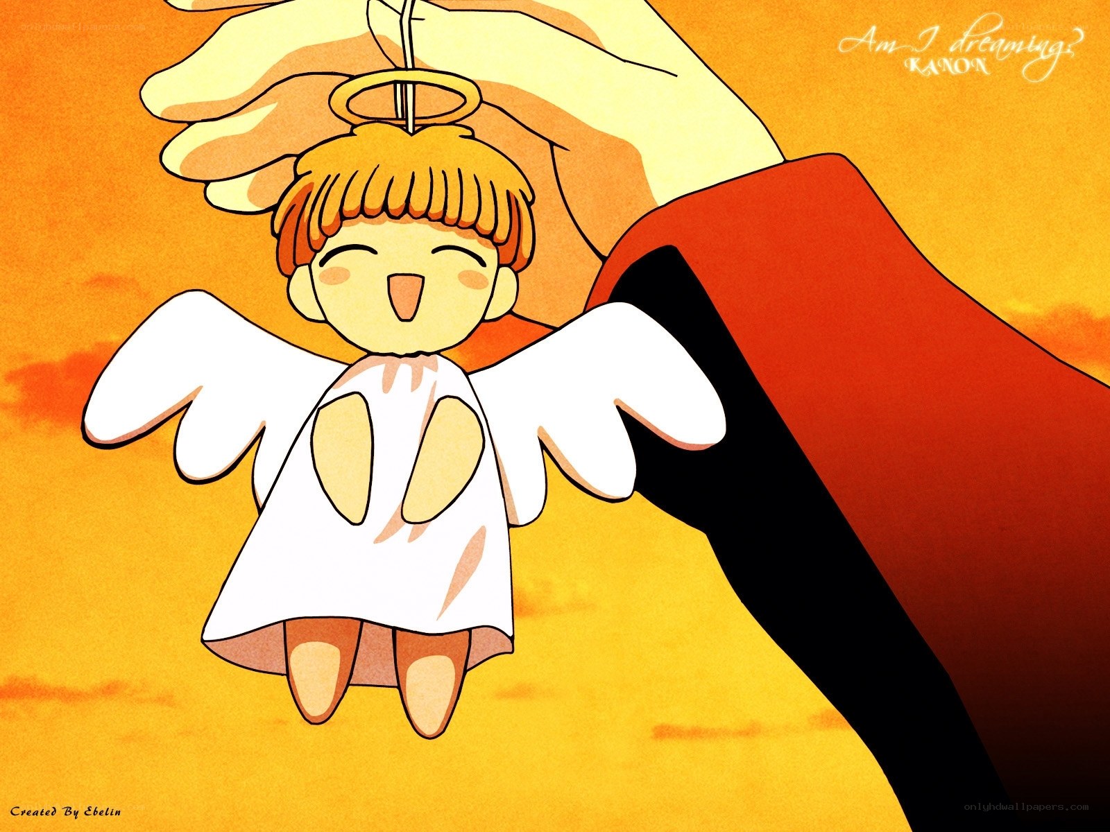Angel doll in hand