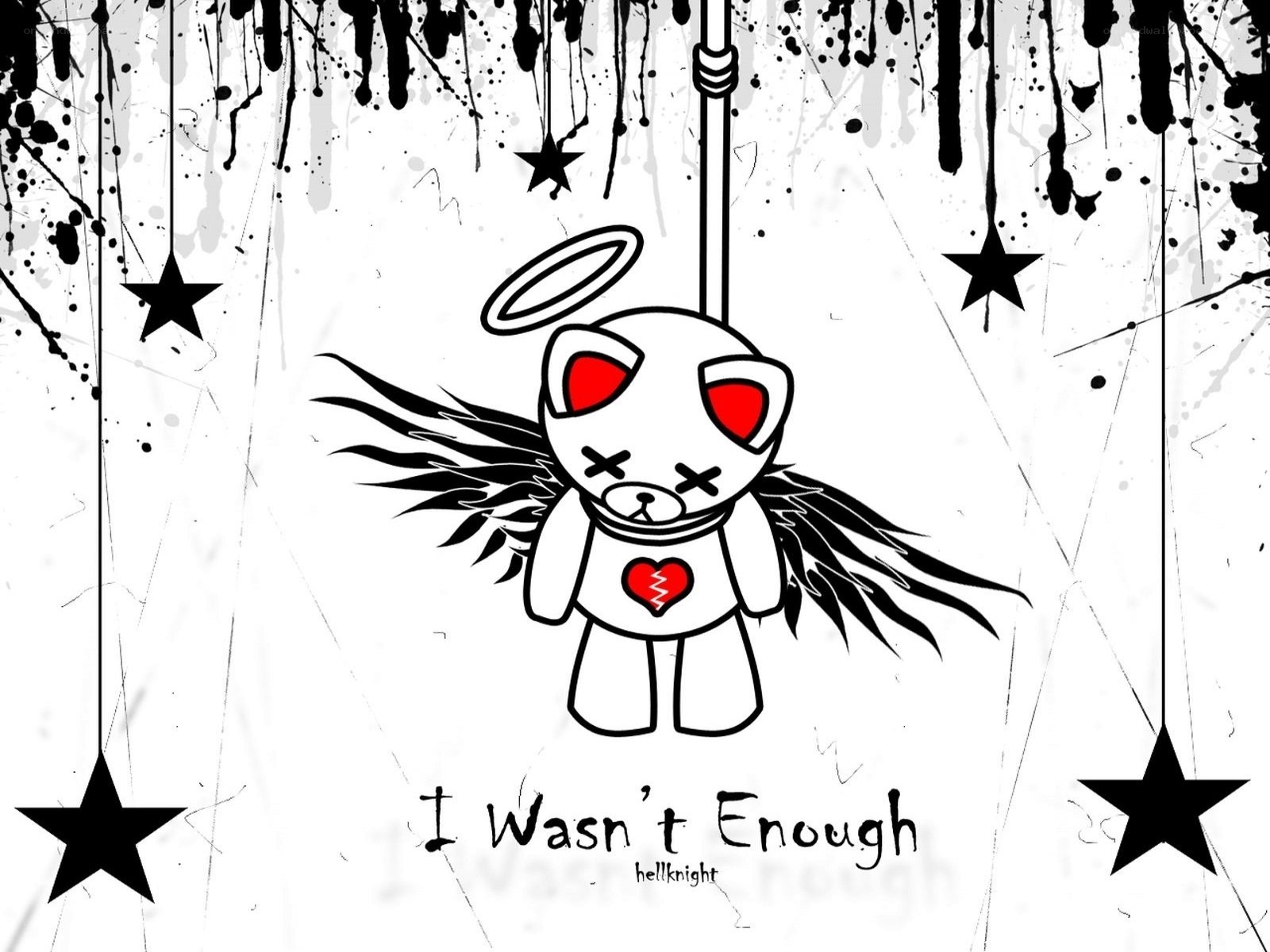 Angel doll with broken heart