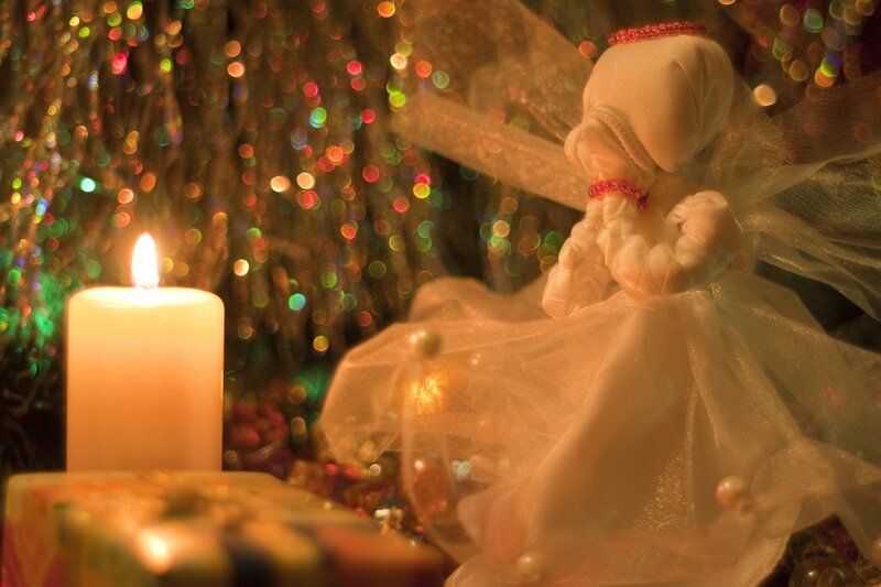 Angel Doll with Candle