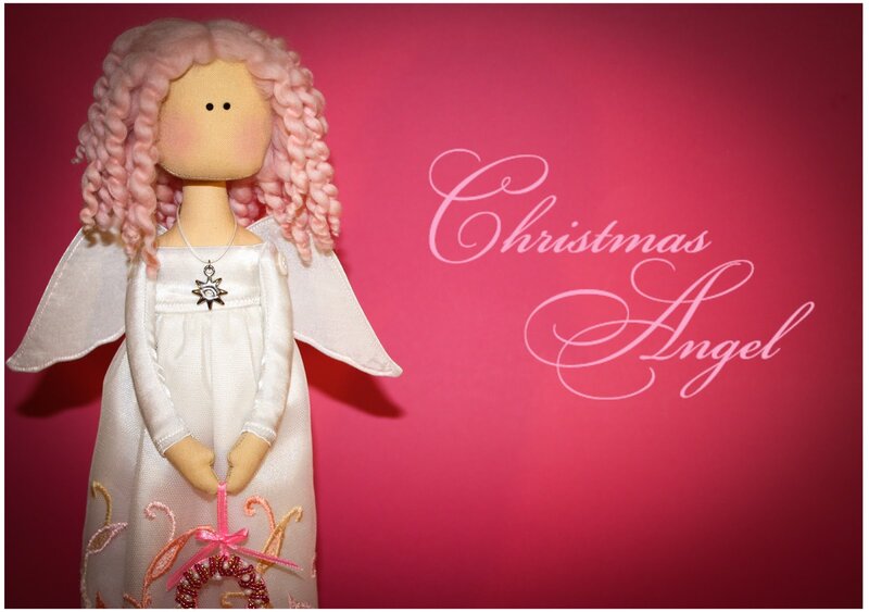 Angel Doll with Pink Hair