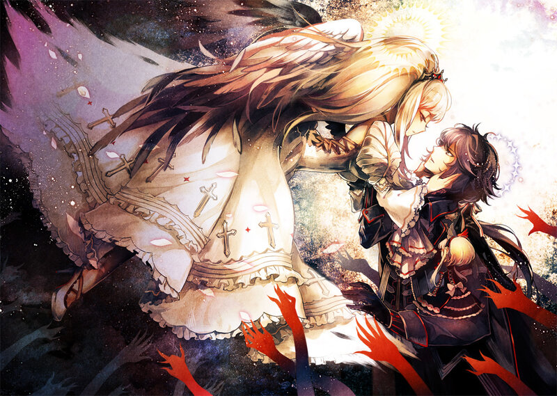 Angel Embracing Girl