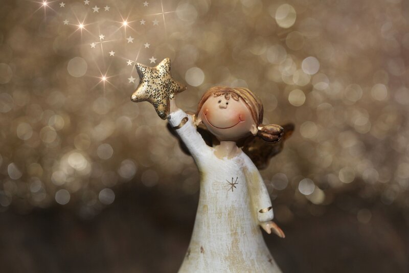 Angel Figurine Holding Star