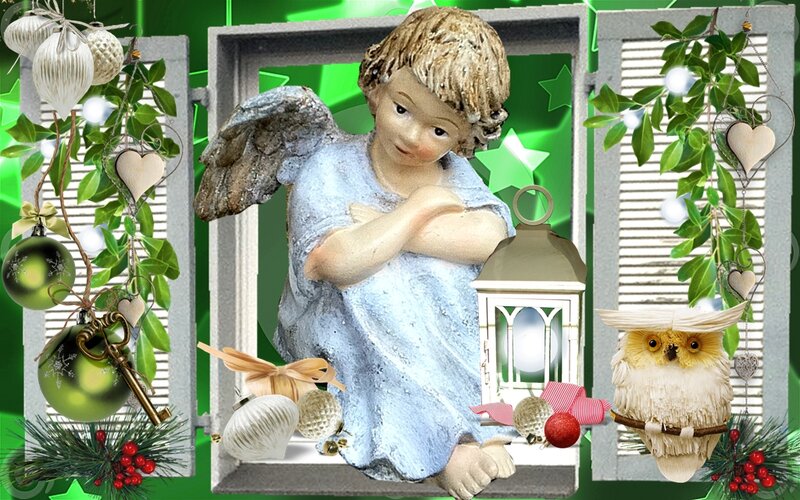 Angel Figurine in Window