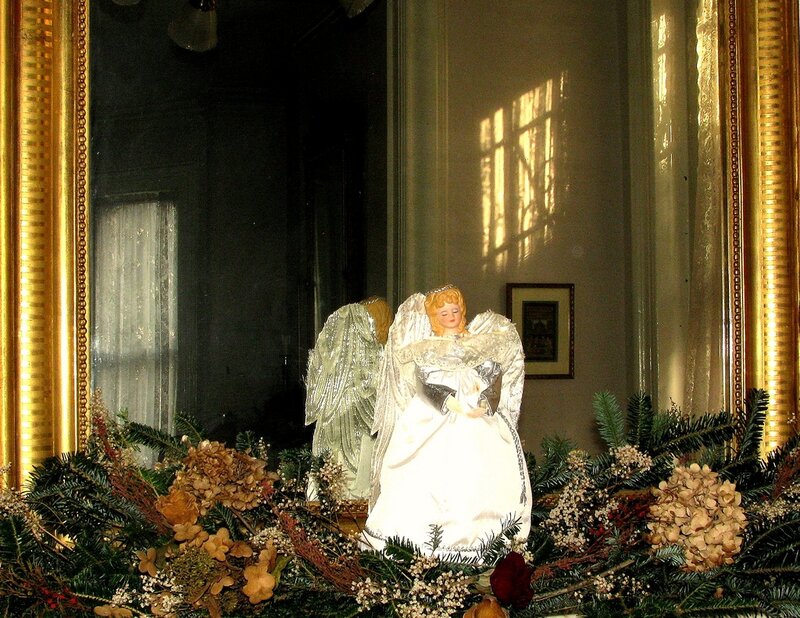 Angel Figurine on Wreath