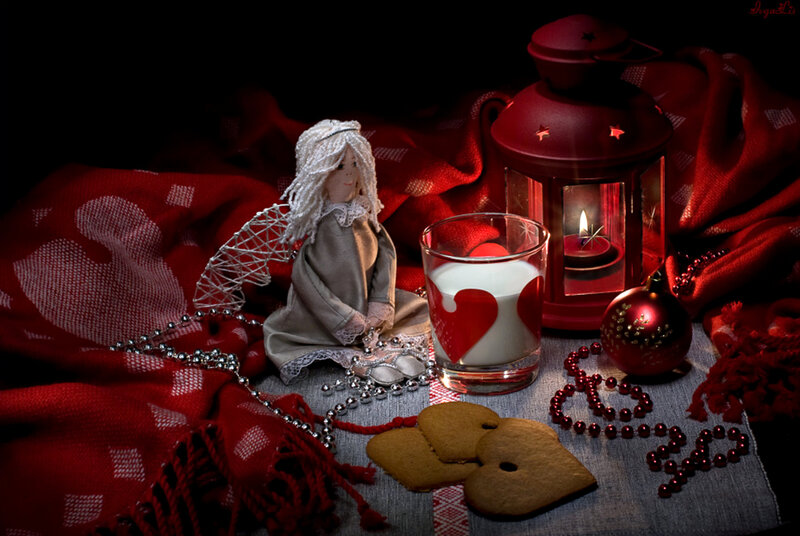 Angel Figurine with Cookies