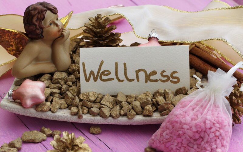 Angel Figurine with Wellness Sign