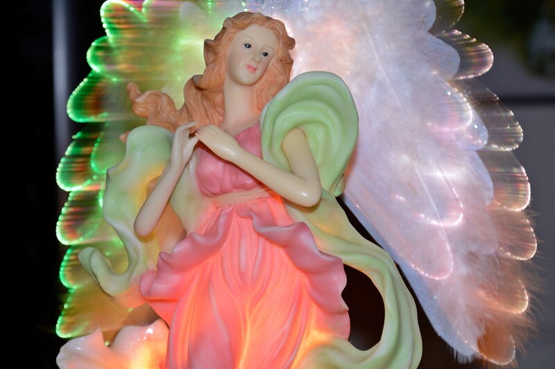 Angel Figurine with Wings — Pink