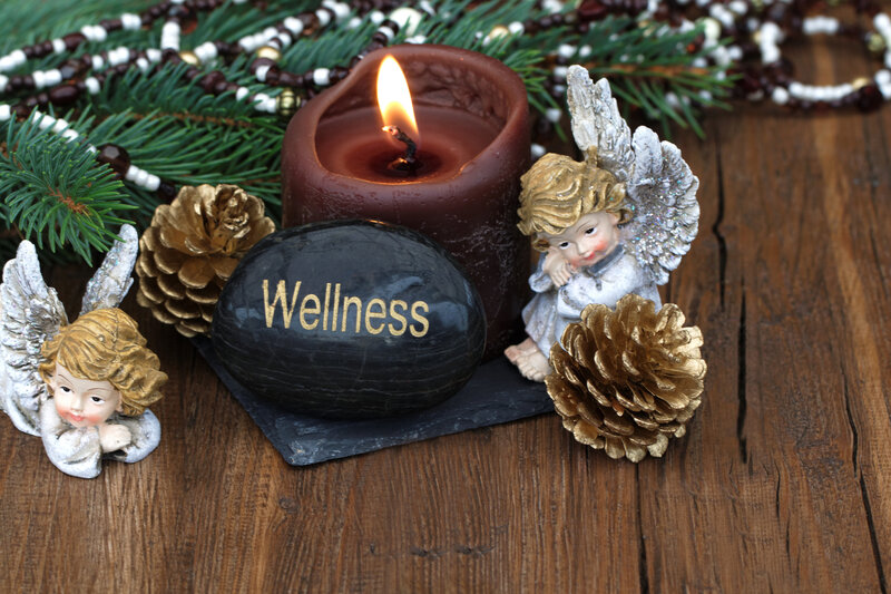 Angel Figurines with Candle