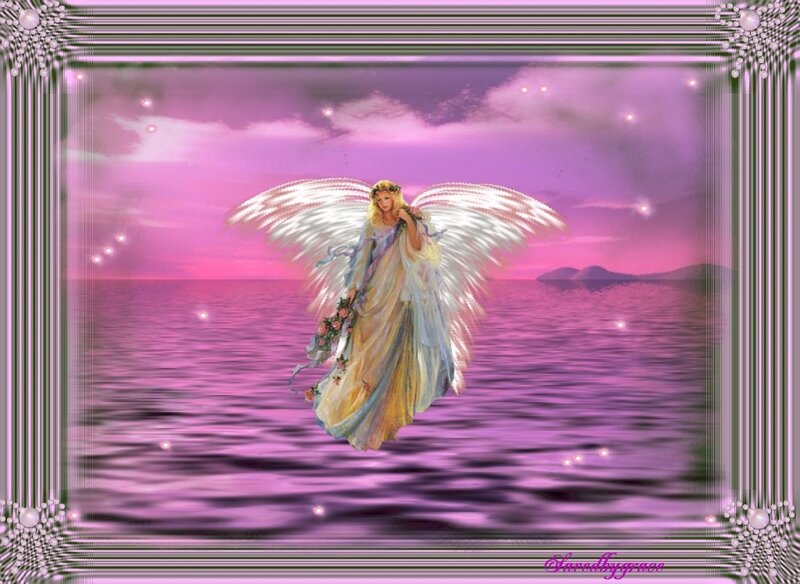 Angel Flying over Water