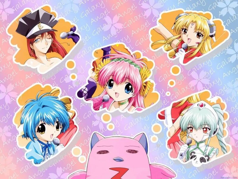 Angel Galaxy characters collage