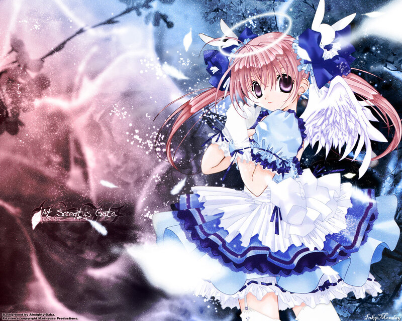 Angel girl at serenity's gate