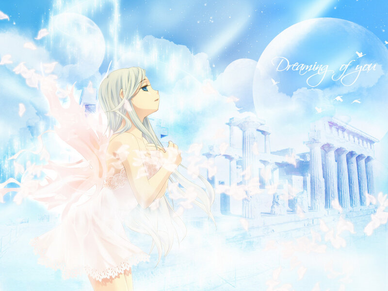 Angel girl dreaming of you