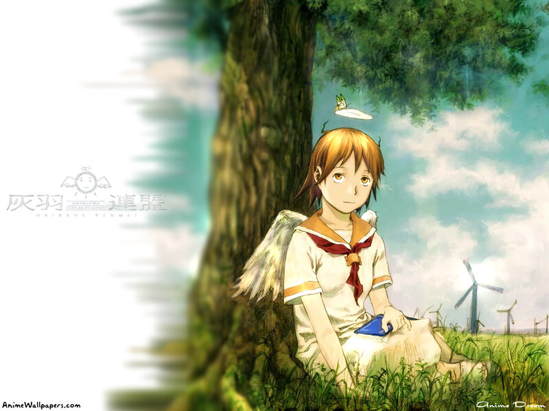 Angel girl in a field
