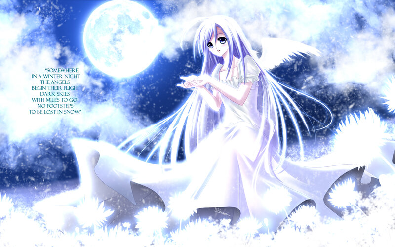 Angel Girl in Snow