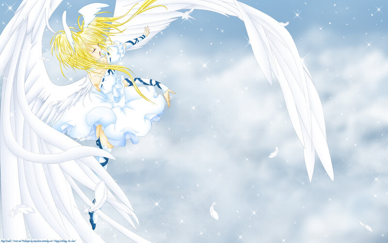 angel girl in the sky