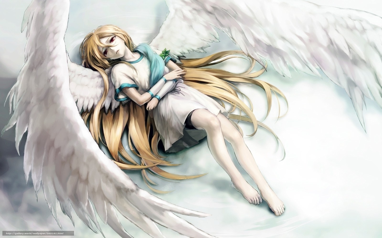 Angel girl sleeping peacefully