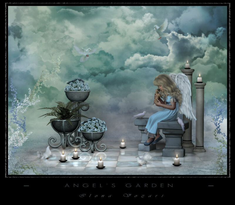 Angel Girl with Dove