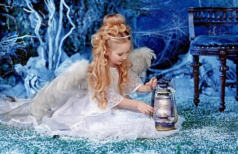 Angel Girl with Lantern