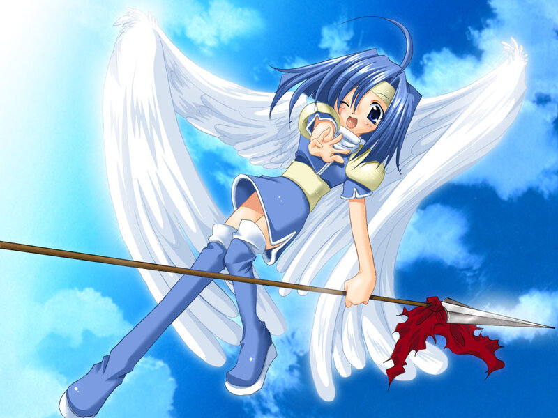 Angel girl with spear