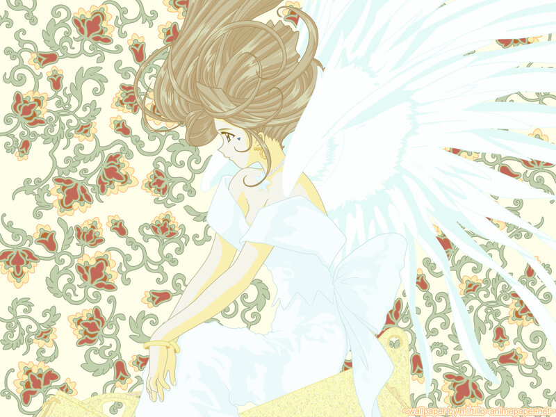 angel girl with white wings